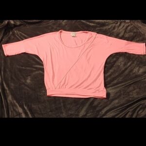 Eyelash Couture Pink Boxy Blouse Relaxed Fit